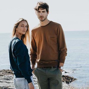 Le sweat océan recyclé - Camel