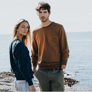 Le sweat océan recyclé - Camel
