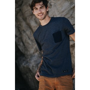 Le t-shirt océan recyclé - Bleu chiné 