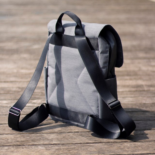 sac à dos pour ordinateur, toile nautique upcyclé et made in france