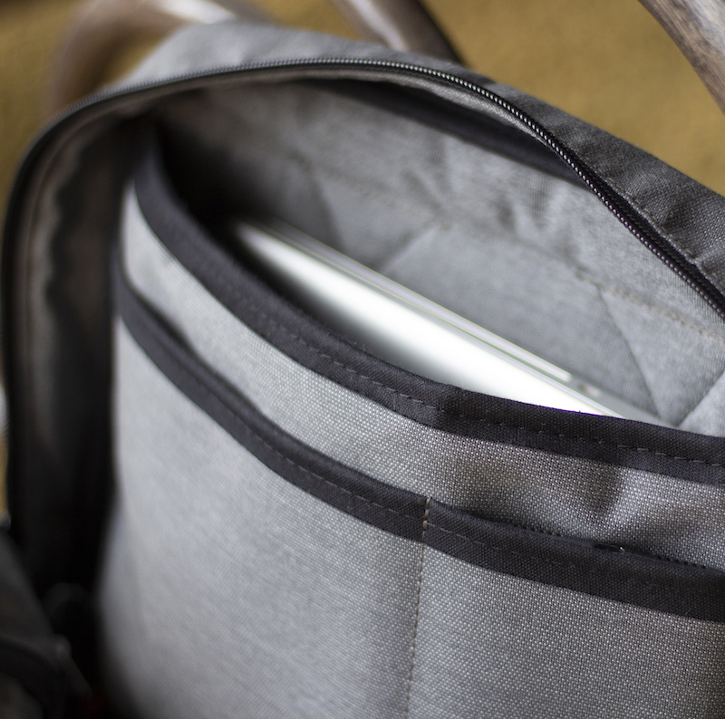 sac à dos pour ordinateur, toile nautique upcyclé et made in france