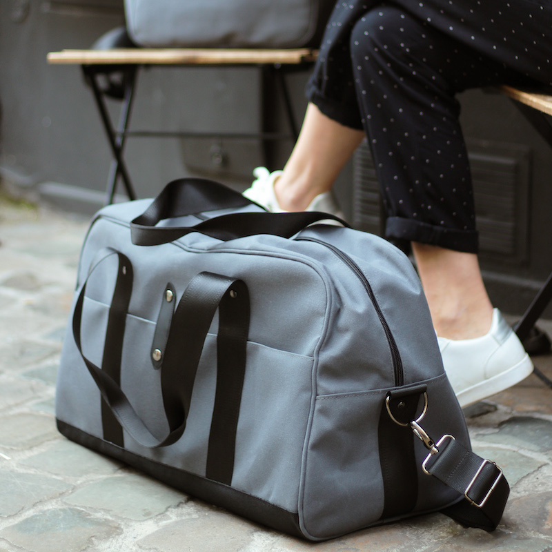 sac 48h en toile nautique upcycling