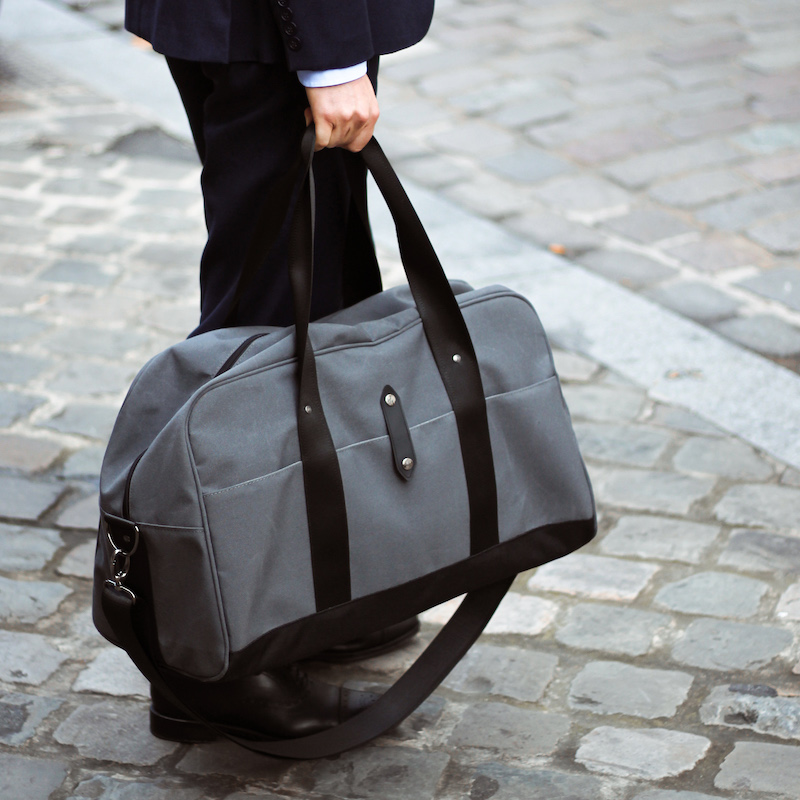 grand sac de voyage gris made in france