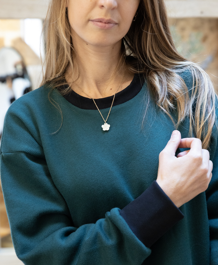 Robe pull coton biologique certifié GOTS et Cachemire - Ecoresponsable