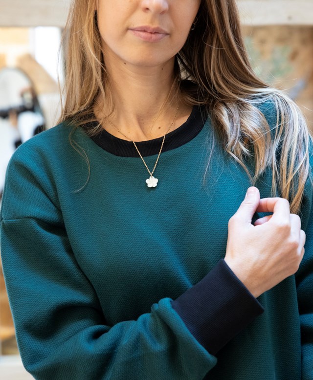 Robe pull coton biologique certifié GOTS et Cachemire - Ecoresponsable