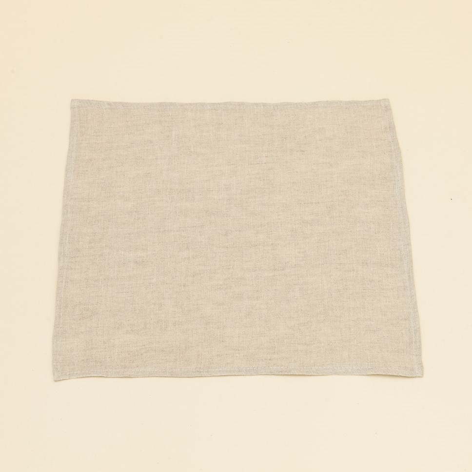 Serviette en lin écrue fabriquée en France