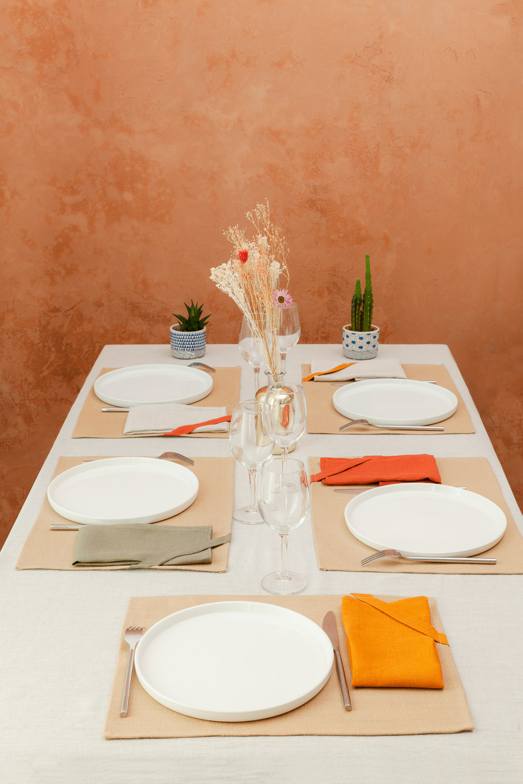 Nappe en lin écrue - Plusieurs dimensions 6