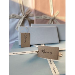 Taie d'Oreiller "Gris" en Percale de Coton 100 % Biologique  