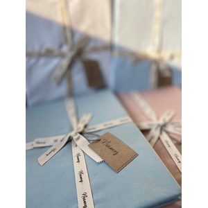 Housse de Couette "Aqua" en Percale de Coton 100 % Biologique (2 personnes) 