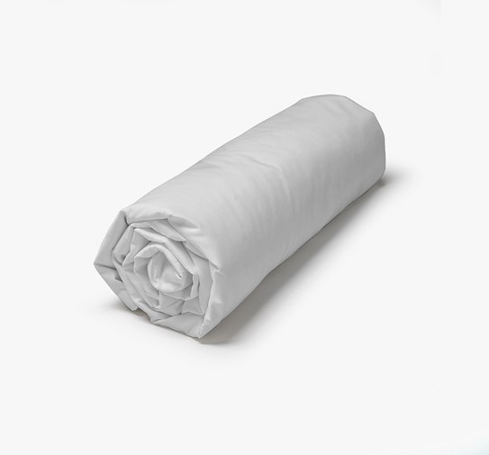 Drap Housse "Gris" en Percale de Coton 100 % Biologique 