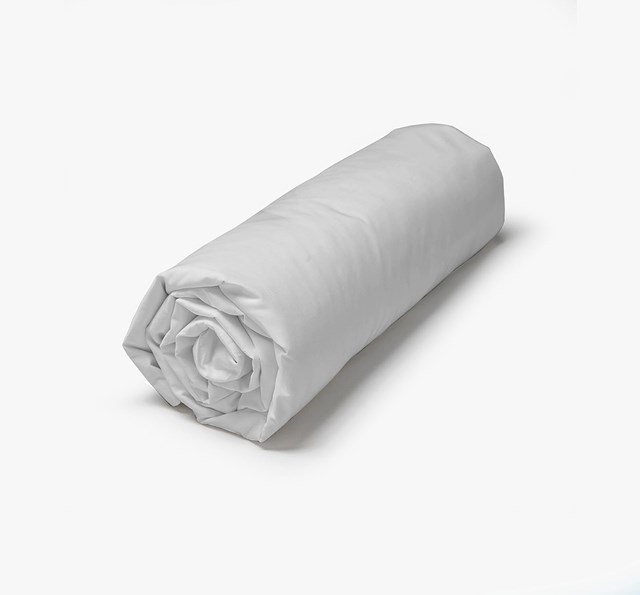 Drap Housse "Gris" en Percale de Coton 100 % Biologique  3