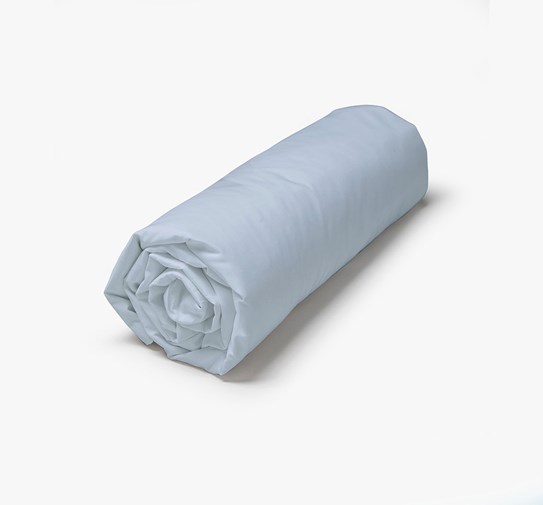 Drap Housse "Bleu Ciel" en Percale de Coton 100 % Biologique    