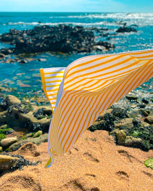 Drap de Plage "Rayures" en Coton 100 % Biologique     6