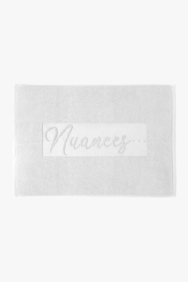 Tapis de Bain  "Blanc" en Coton 100 % Biologique  2