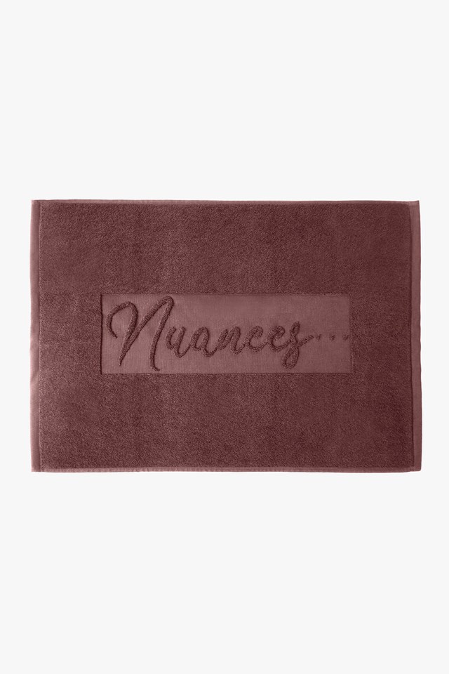 Tapis de Bain  "Amarante" en Coton 100 % Biologique  3