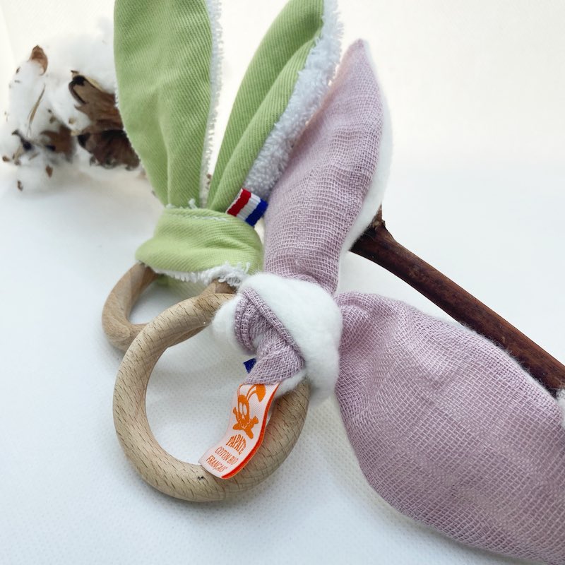 Anneau de Dentition en Coton Bio Pink 2