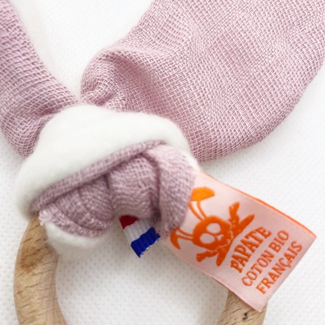 Anneau de Dentition en Coton Bio Pink 4