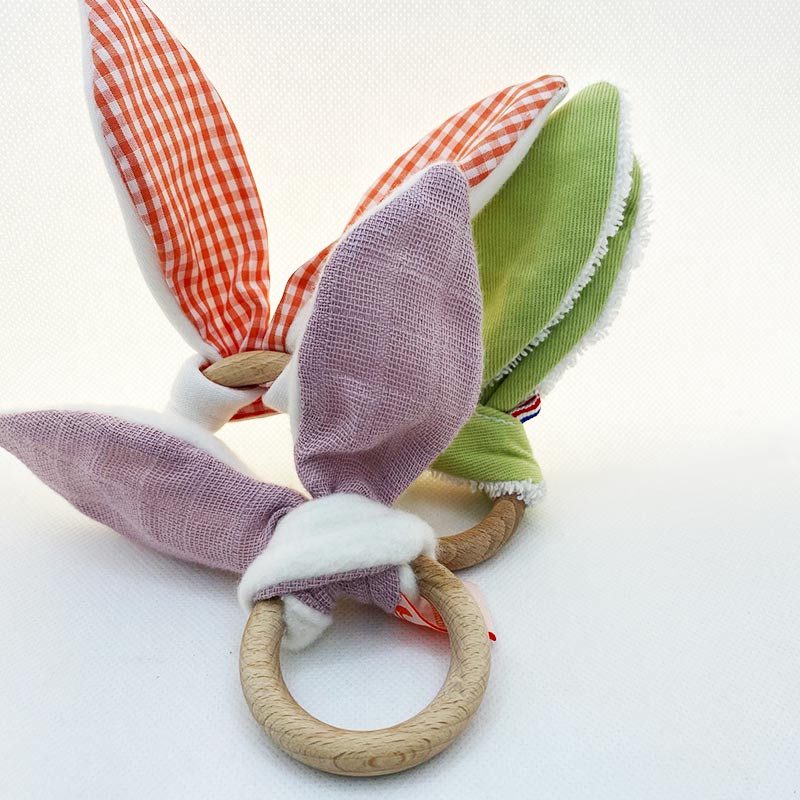 Anneau de Dentition en Coton Bio Pink 3