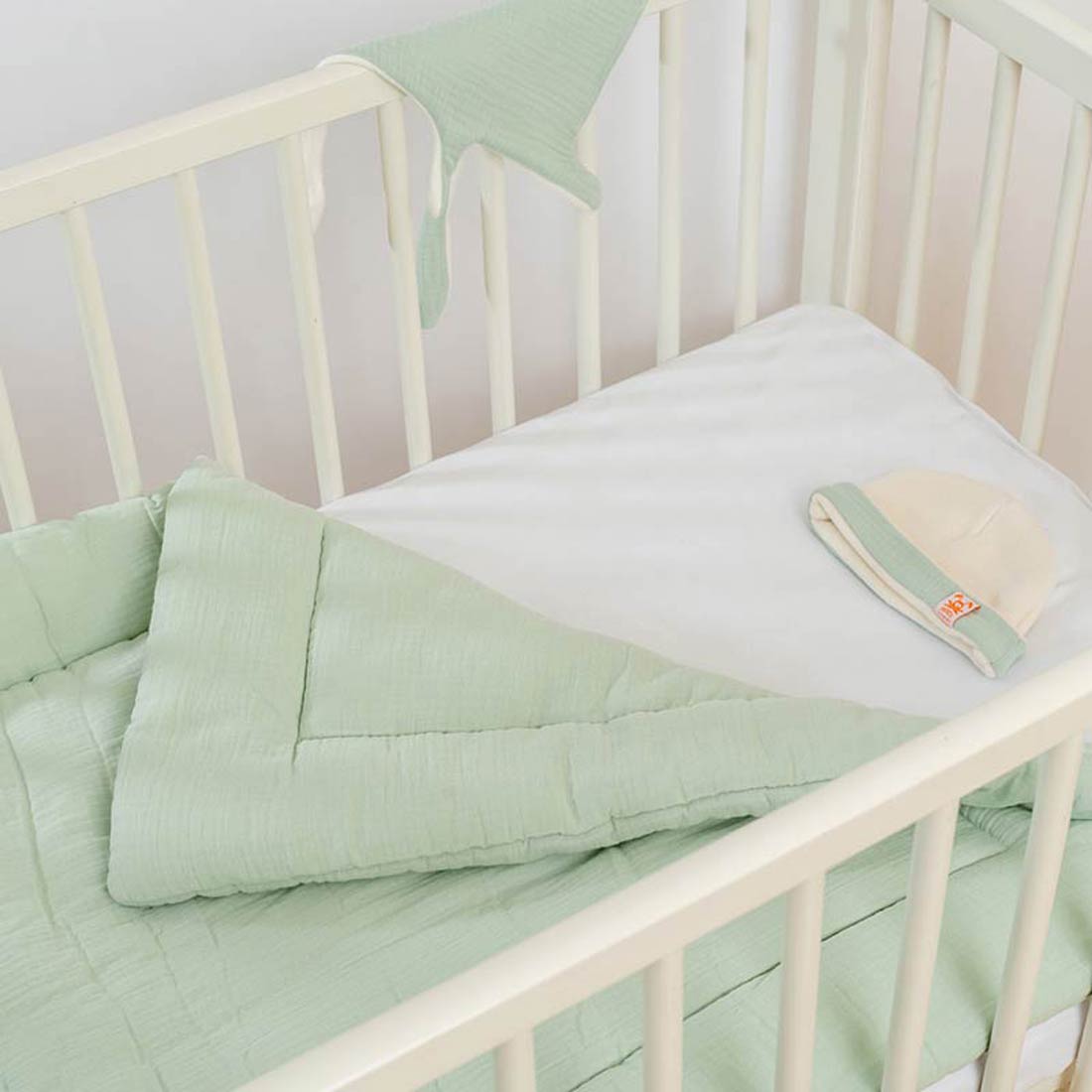 Edredon en Coton Bio Vert 7