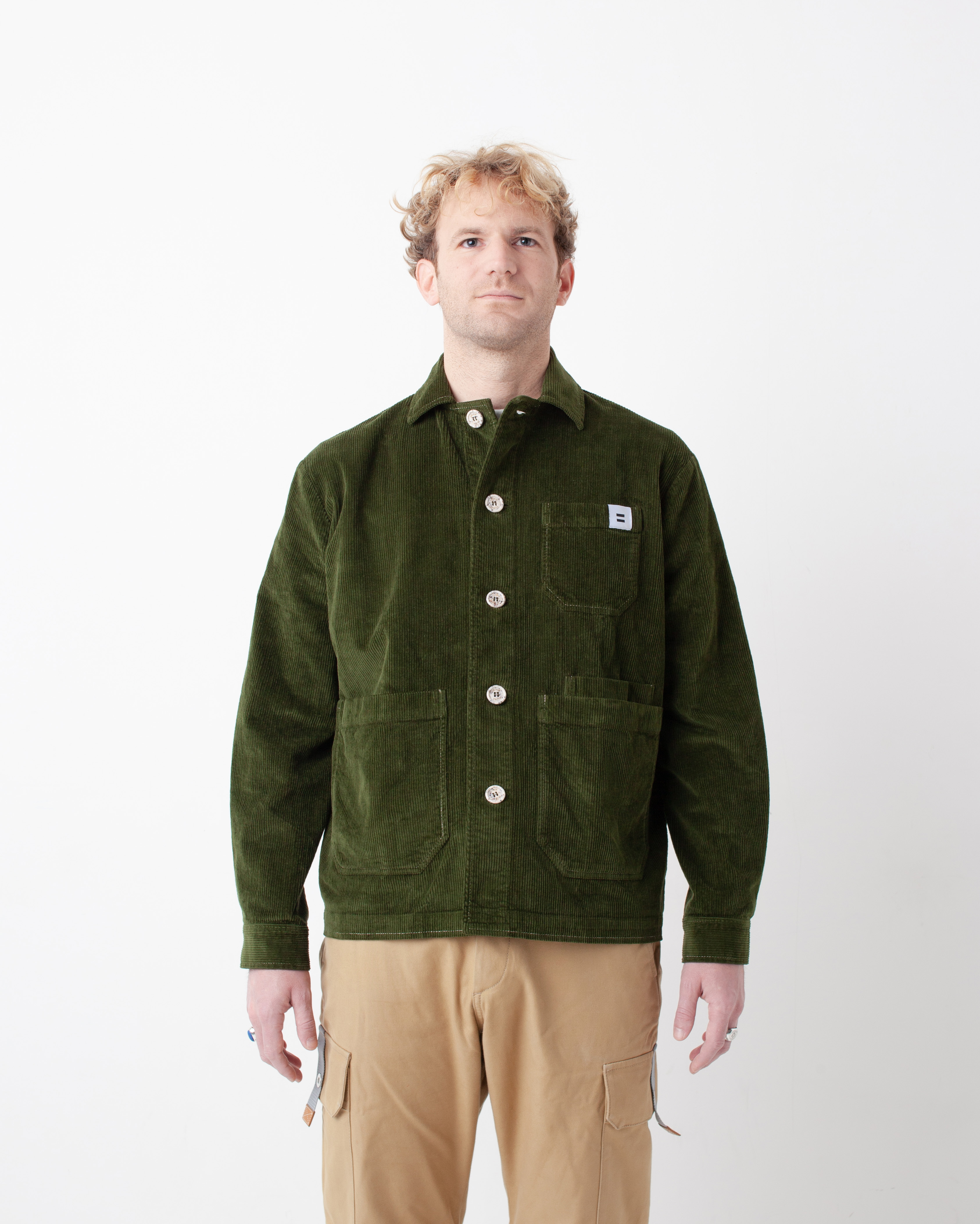 LA VESTE CÔTELÉ - VERT OLIVE 2