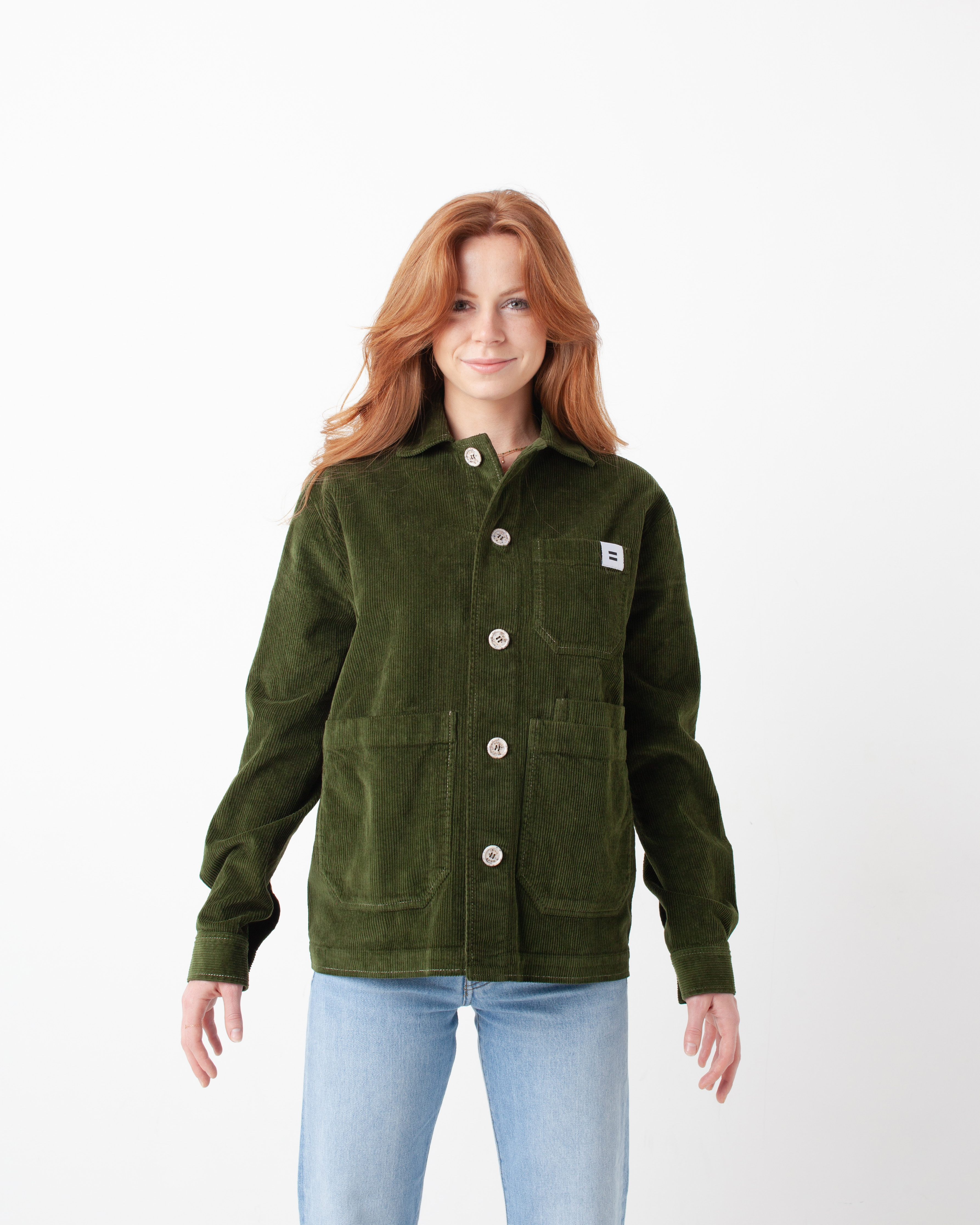 LA VESTE CÔTELÉ - VERT OLIVE 4