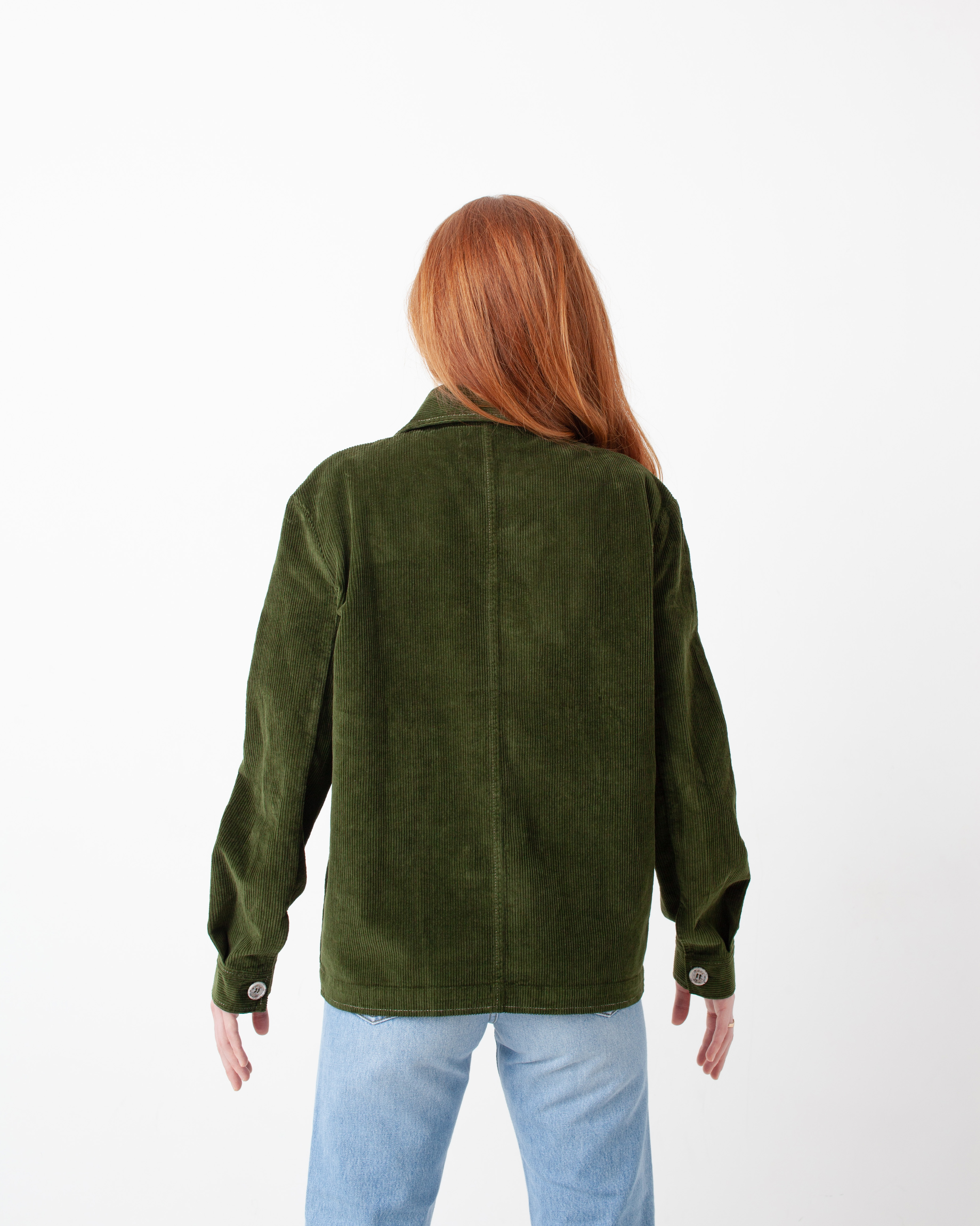 LA VESTE CÔTELÉ - VERT OLIVE 5