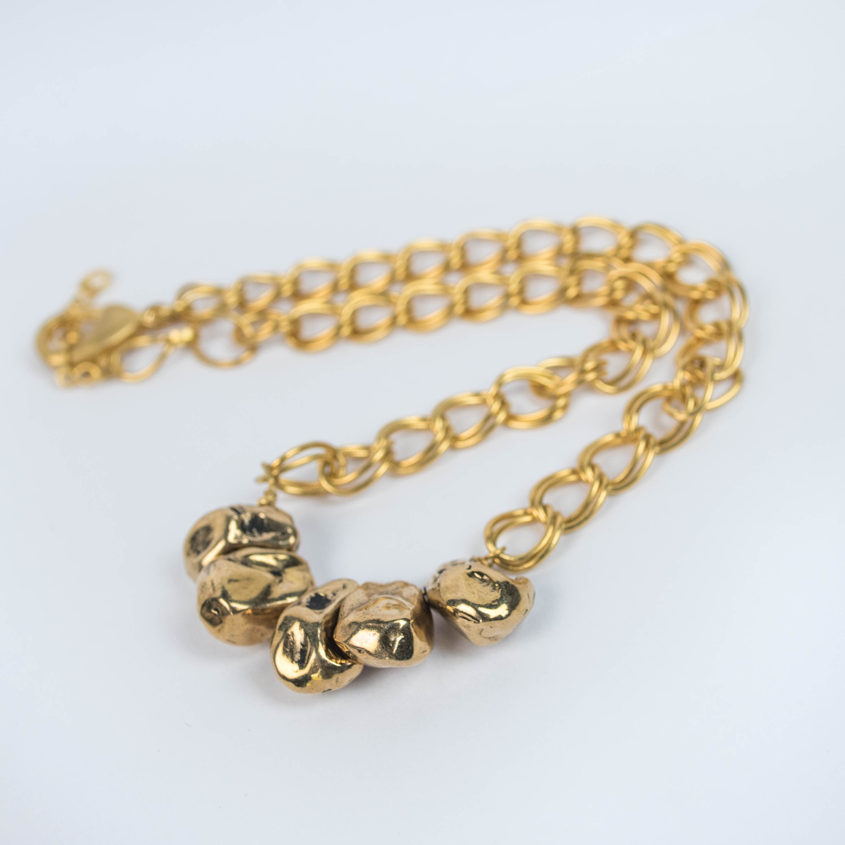 collier, rasducou, bresma, laiton, bronze, doré