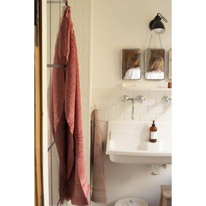 Drap de Bain 100x140 "Rose Fumé" en Coton 100 % Biologique    