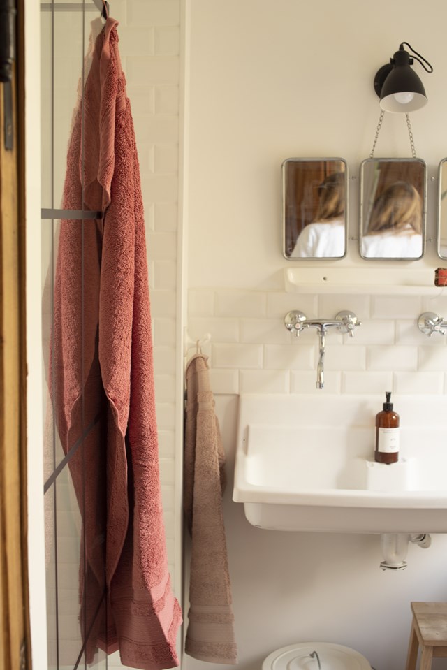 Drap de Bain 100x140 "Rose Fumé" en Coton 100 % Biologique     2