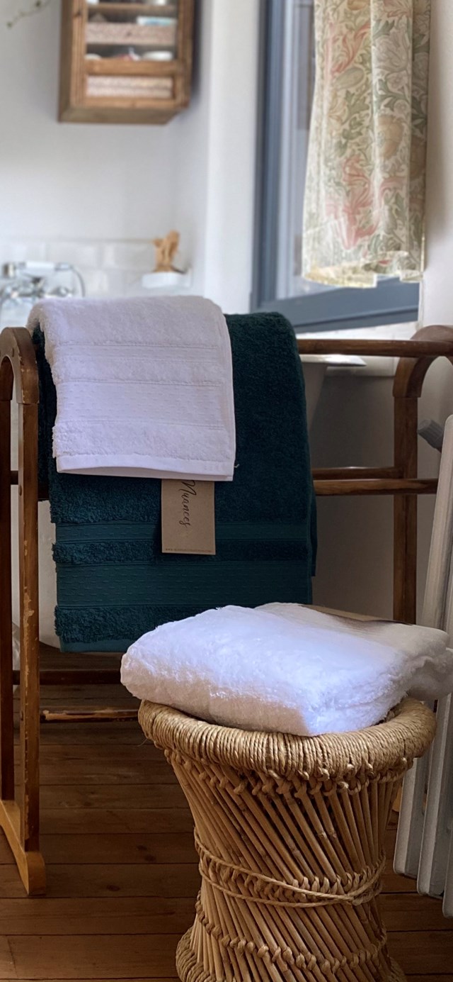 Drap de Bain 100x140 "Blanc" en Coton 100 % Biologique    5