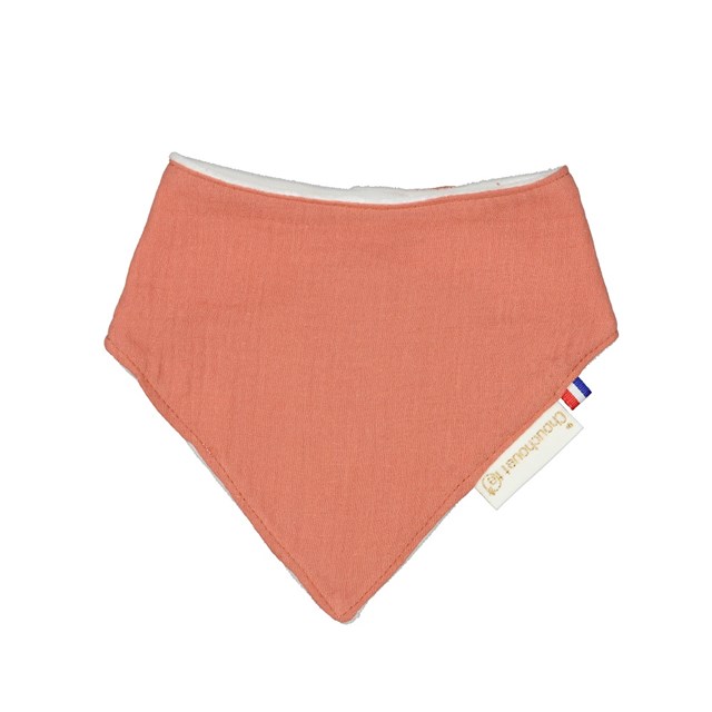 Bavoir bandana gaze de coton Blush 2