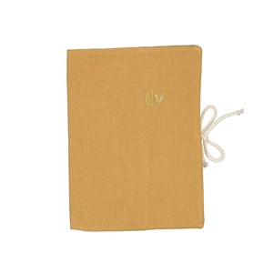 Housse de carnet de santé - gaze de coton Caramel