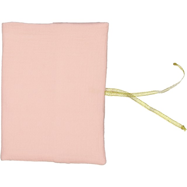 Housse de carnet de santé - gaze de coton rose 2