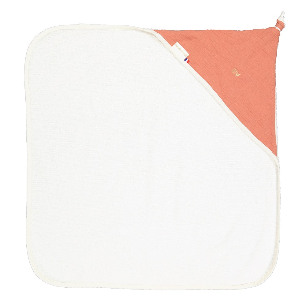 Sortie de Bain bébé - Gaze de coton Blush 4