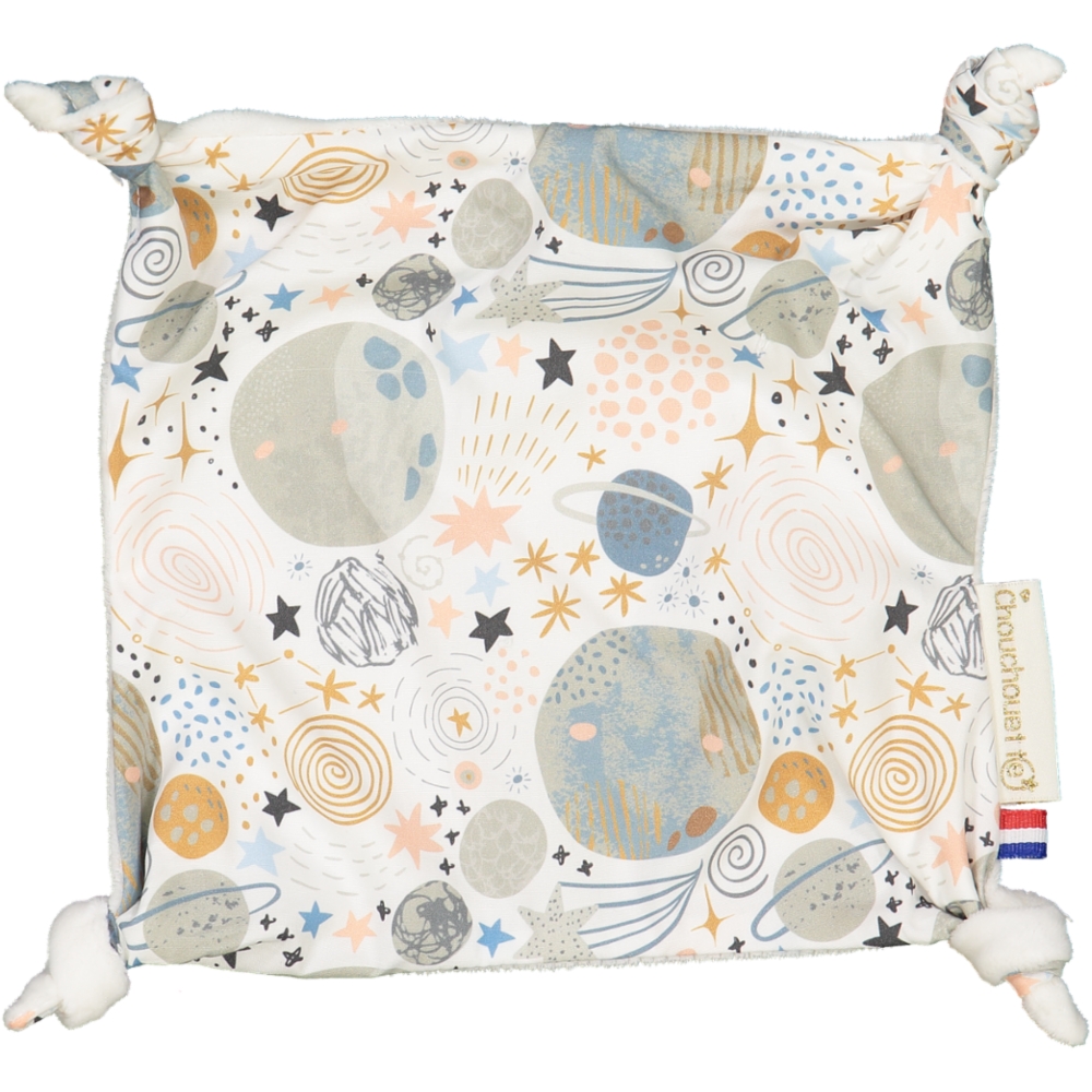 Doudou plat - Planètes - Fabriqué en France 2