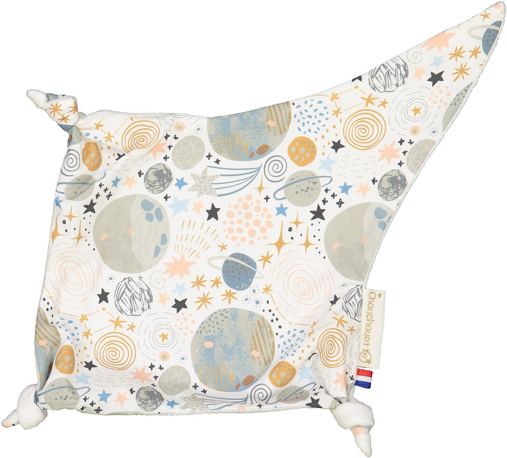 Doudou plat - Planètes - Fabriqué en France 3