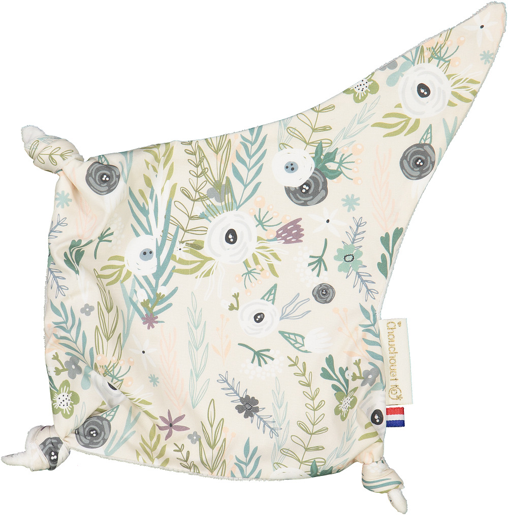 Doudou plat - Flower Power - Fabriqué en France 3