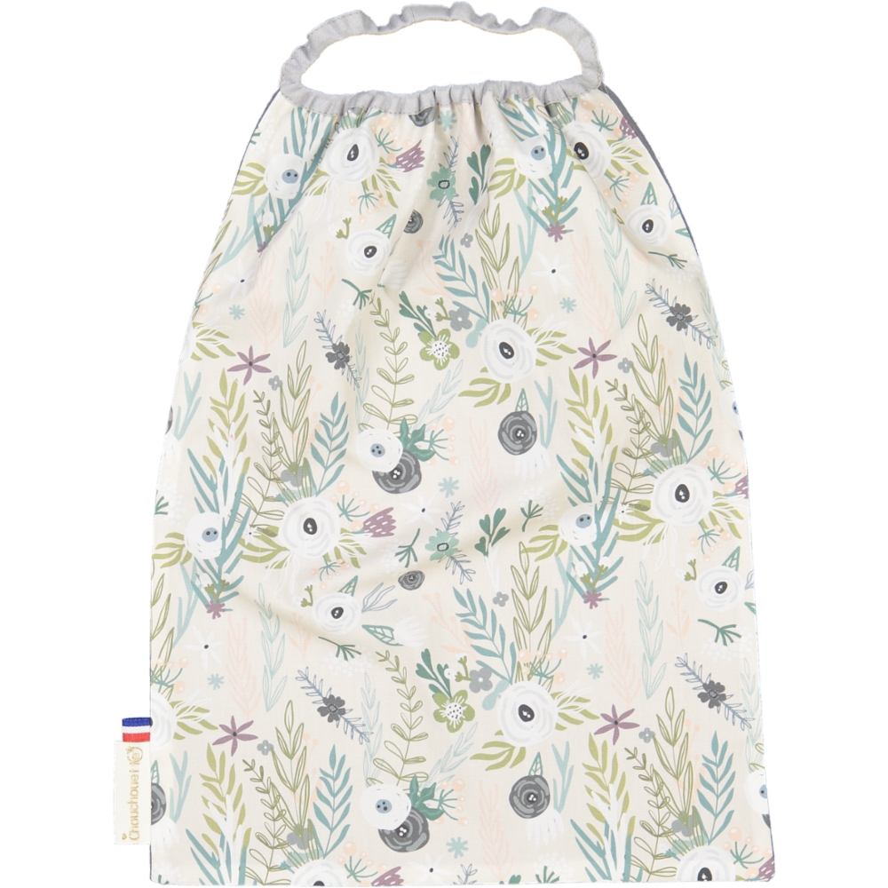 Serviette de cantine - Flower Power - Fabriqué en France 2