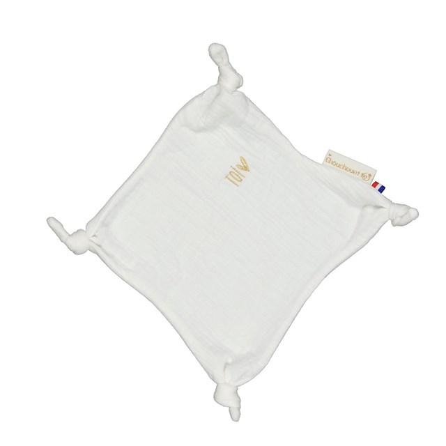Doudou plat - Gaze de coton Chantilly - Fabriqué en France 2