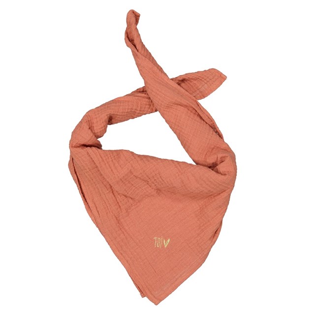 Lange gaze de coton - Blush - Fabriqué en France 2