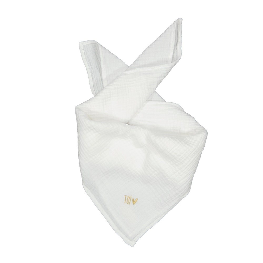 Lot de 3 langes brodés - Gaze de coton - Fabriqué en France 3