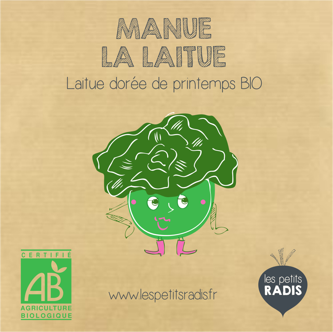 Mini-kit de semis - graines de laitue bio - Manue la laitue 3
