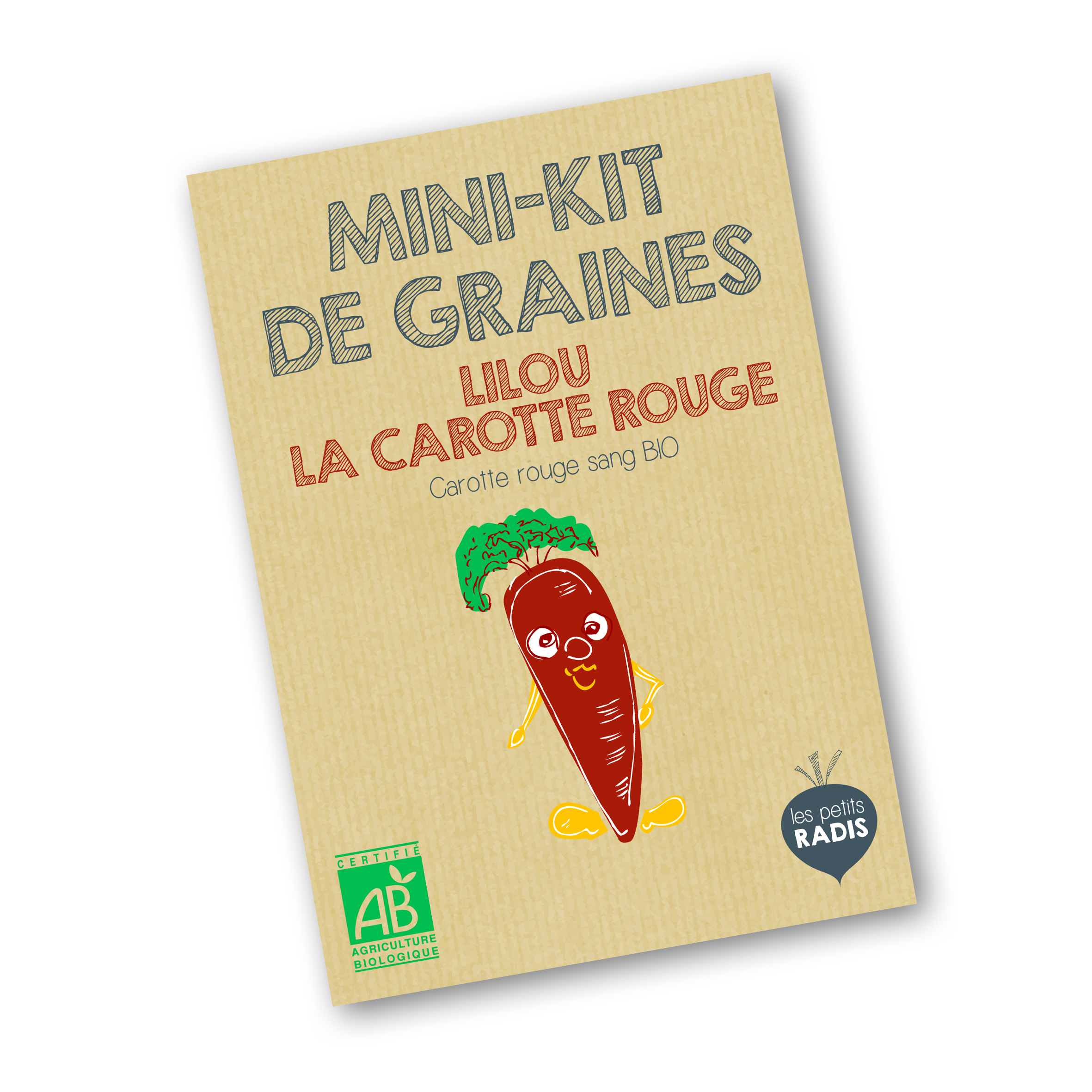 Mini-kit de semis - graines de carotte rouge bio - Lilou la carotte rouge 4