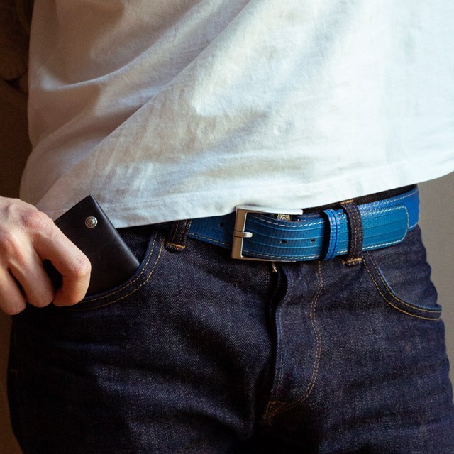 Ceinture upcycling vegan