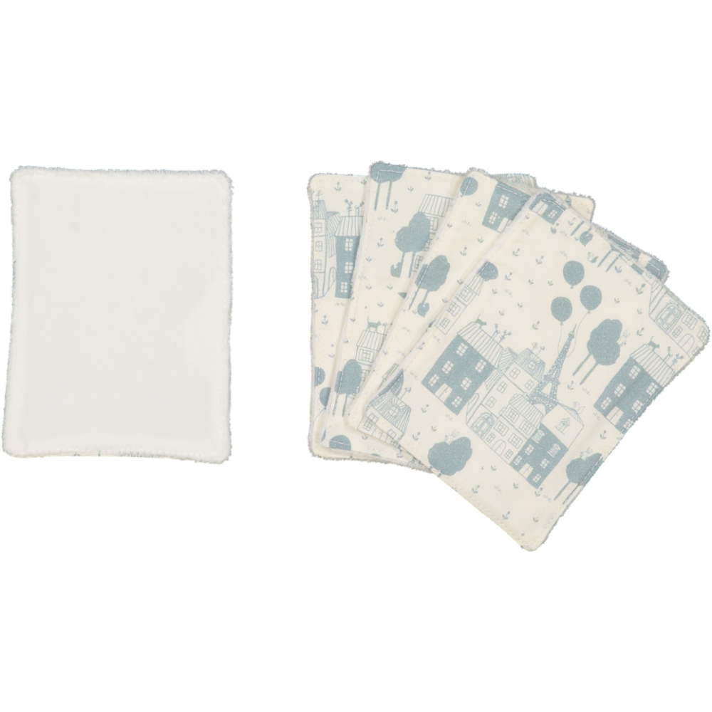 Lot de 5 lingettes lavables - Précieuse Paris - Fabriqué en France 3