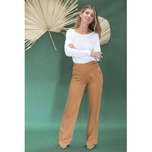 Pantalon Tamier en Tencel - Cognac