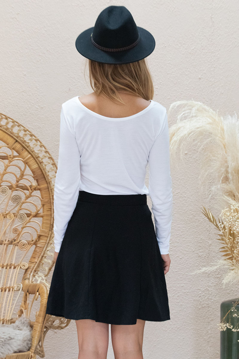 T-shirt Jasmin manches longues en Tencel - Blanc 4