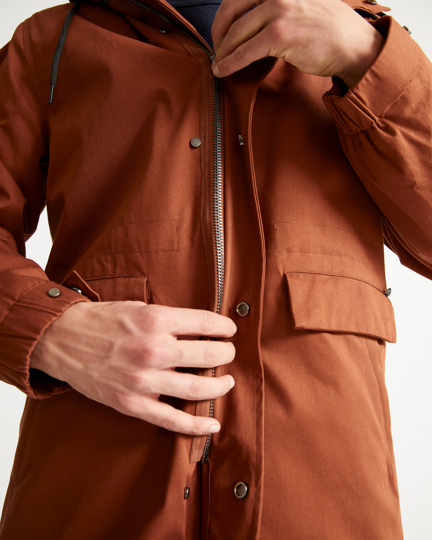 Manteau rouge brique - Trash Peps de Thinking MU 4