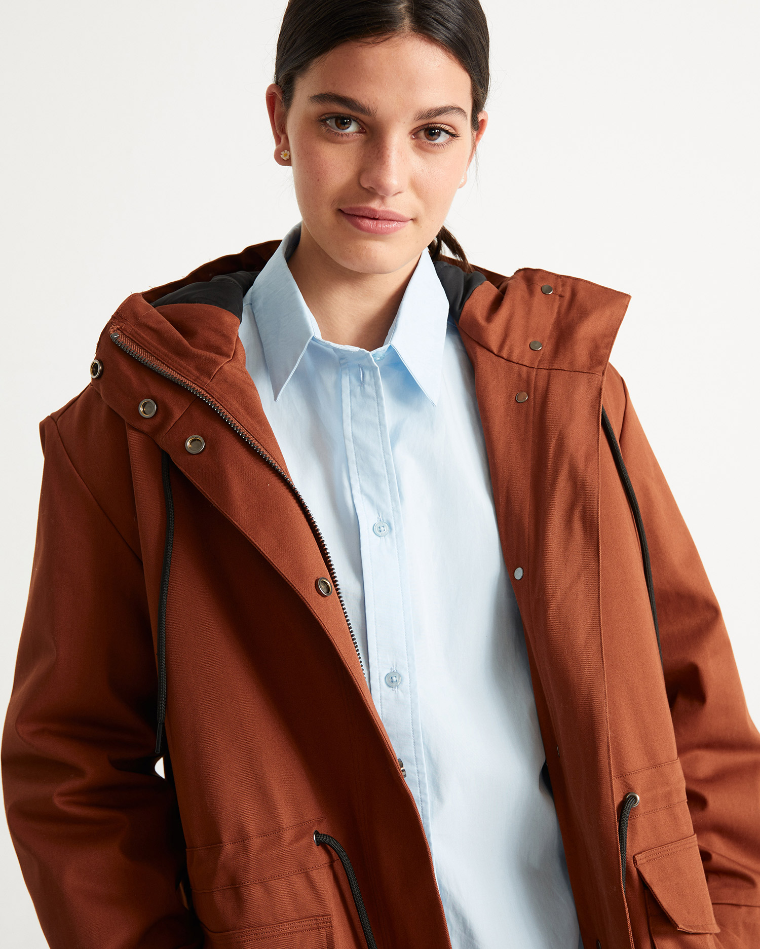 Manteau oversize rouge brique - Trash Pepa de Thinking MU 4