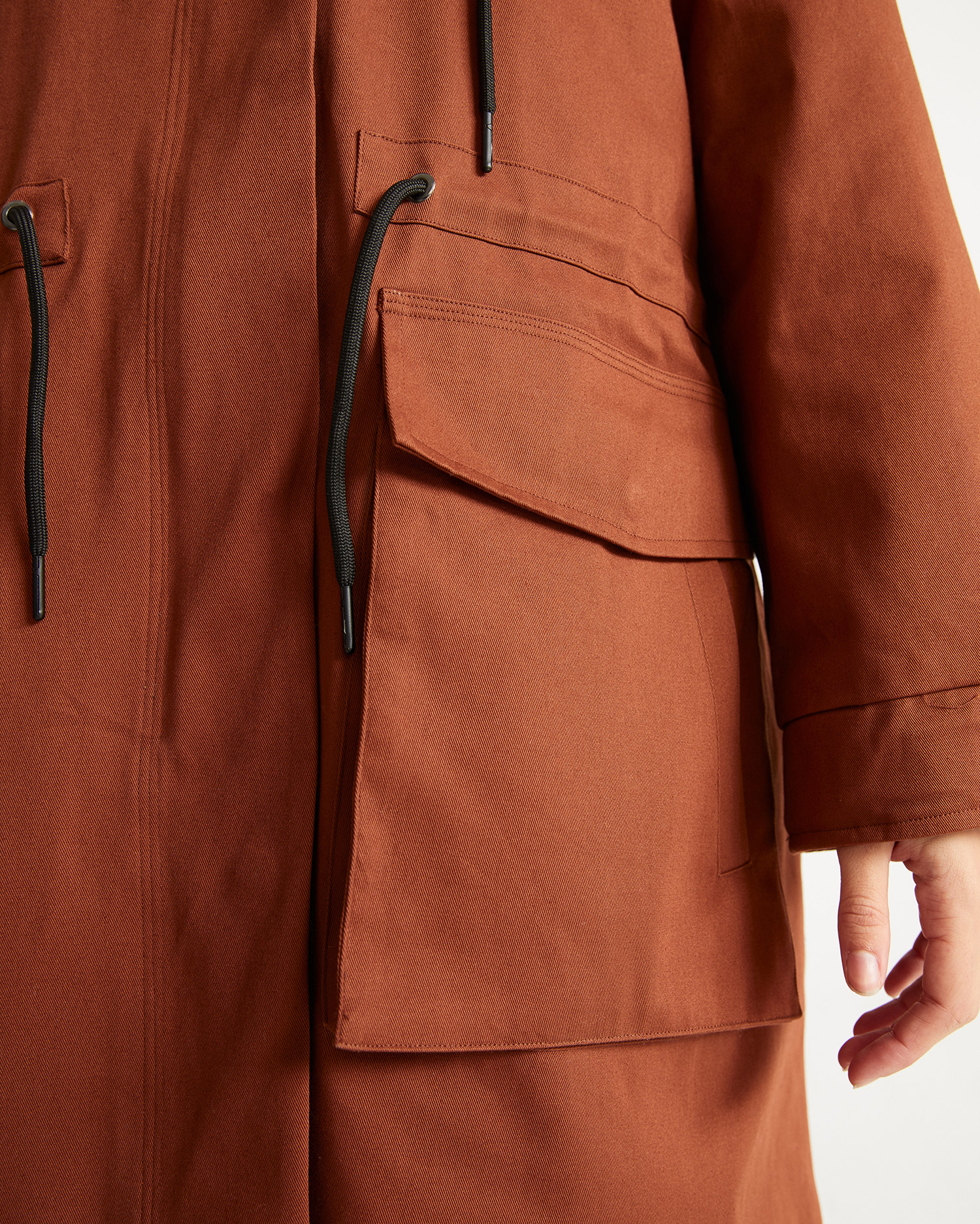 Manteau oversize rouge brique - Trash Pepa de Thinking MU 5